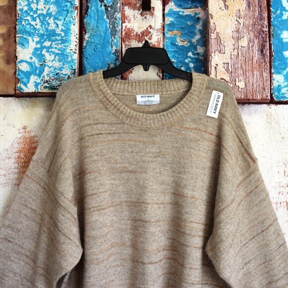 Women's Old Navy Cozy Pullover Sweater Long Sleeve SIZE 3X Mushroom NEW - Picture 2 of 10